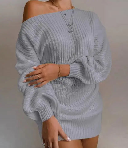 Off Shoulder Sweater Dress