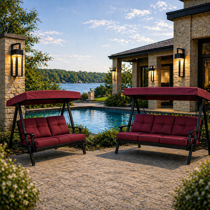 Outdoor Swing Chair for Garden and Patio (Double Seat)
