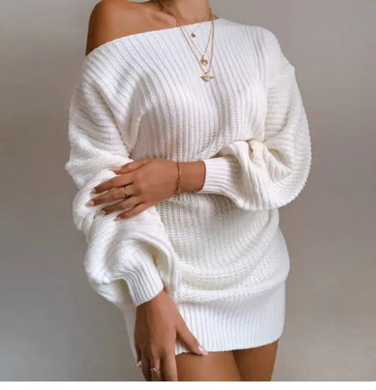 Off Shoulder Sweater Dress